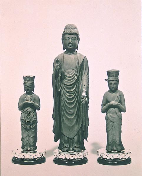 銅造 阿弥陀三尊立像に関するページ