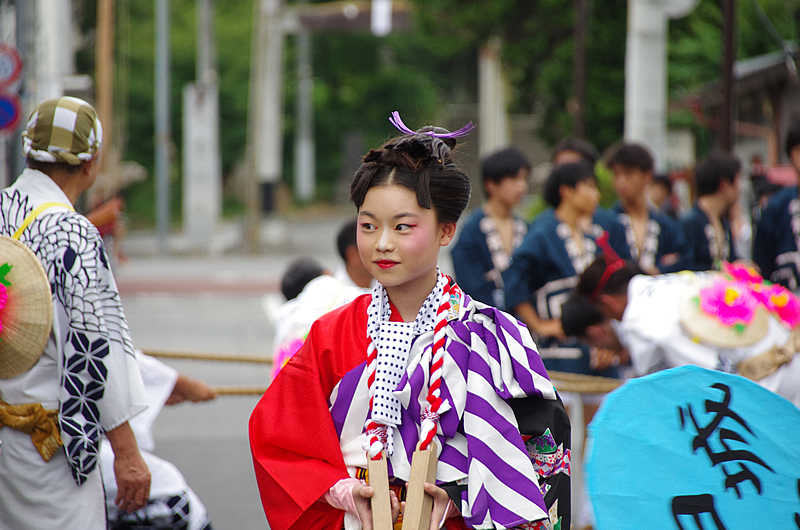 笑顔の金棒曳き（平成27年）