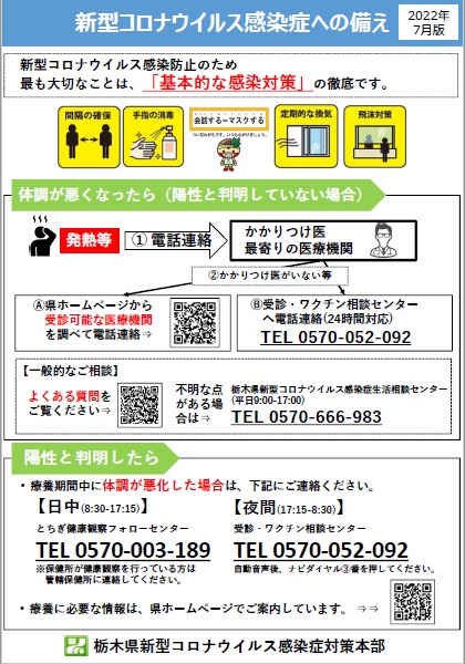 新型コロナウイルス感染症への備え
