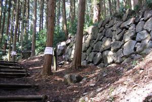 烏山城跡　吹貫門脇石垣