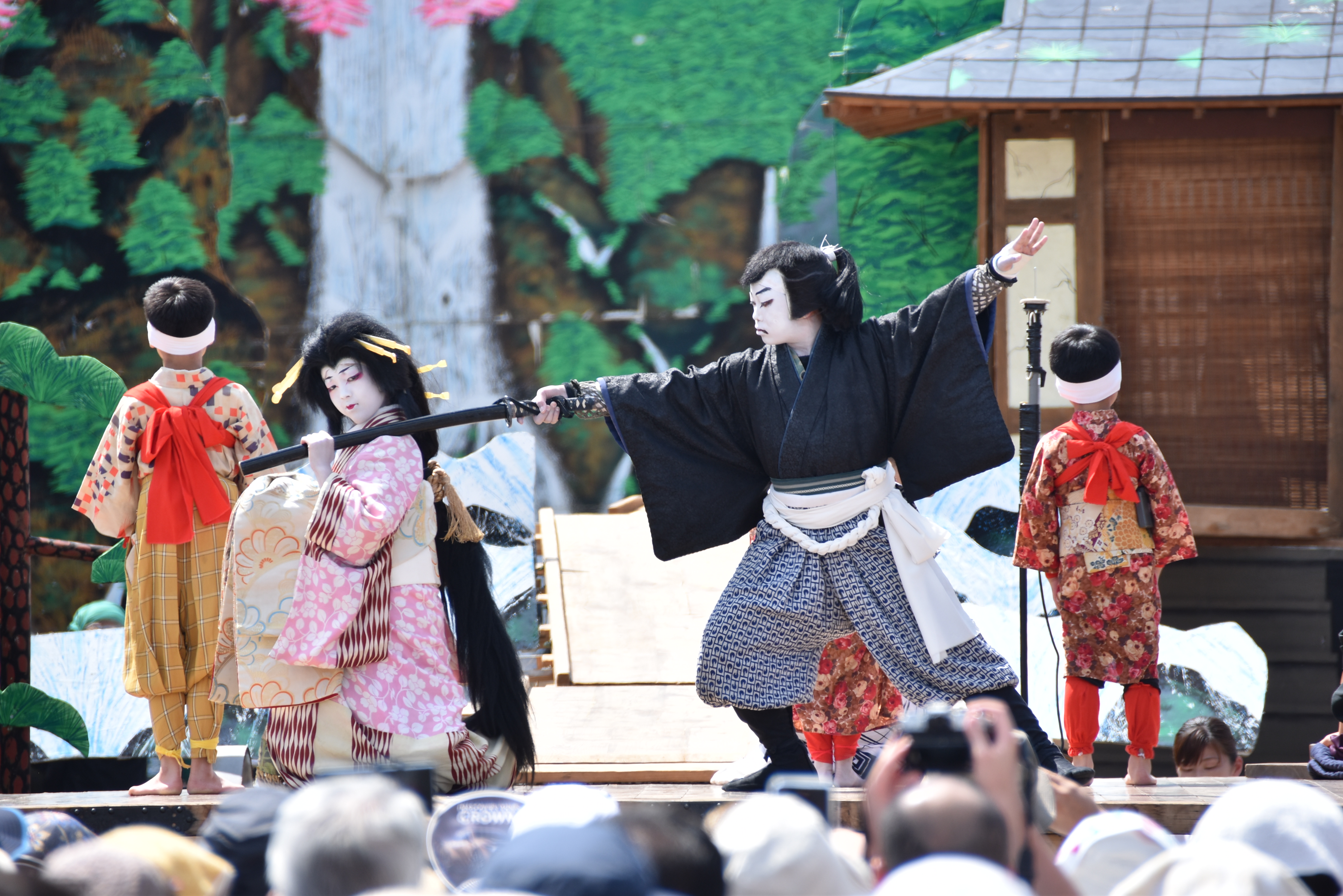 山あげ祭7月23日こども歌舞伎(1)