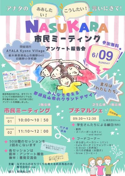 NASUKARA市民ミーティングチラシ